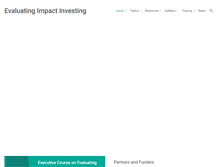 Tablet Screenshot of evaluatingimpactinvesting.org